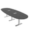 Skutchi Designs 45 in W, 120 in L, 29 in H, Engineered Wood Top, Grey HAR-BOVL-46X119-T-ELEC-ASIANNIGHT - alternate 1